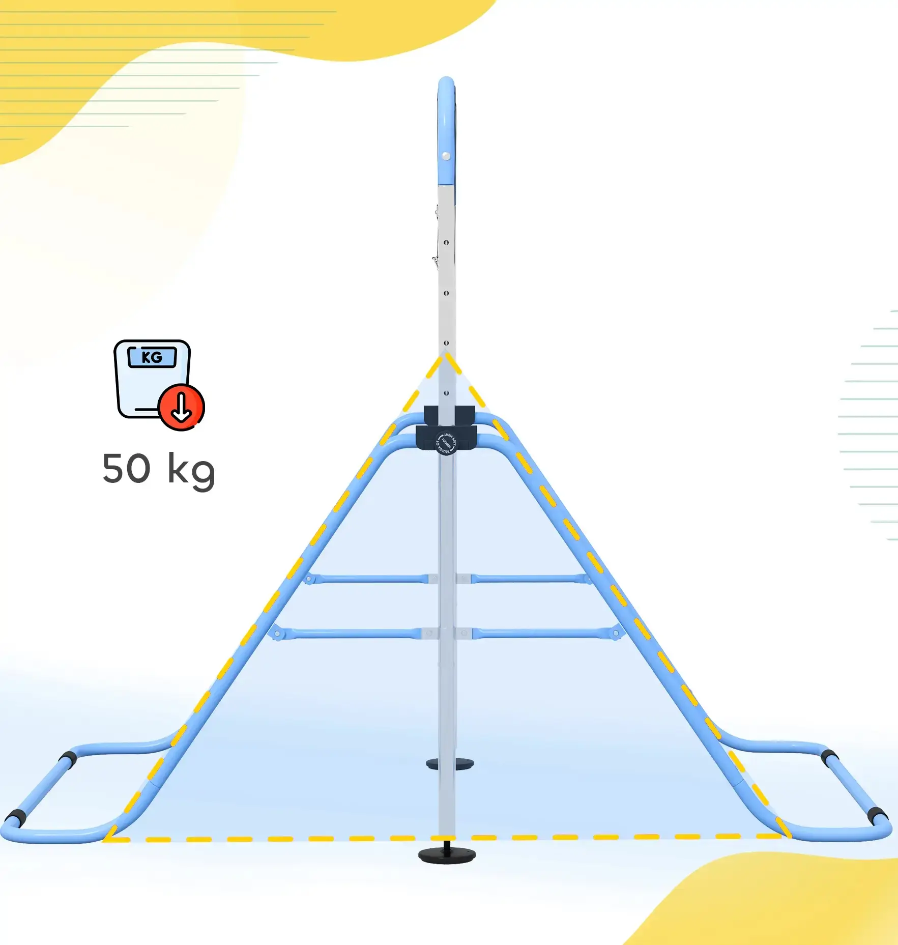 Bara de antrenament cu inele Homcom 340-016V00BU (Blue) - 3