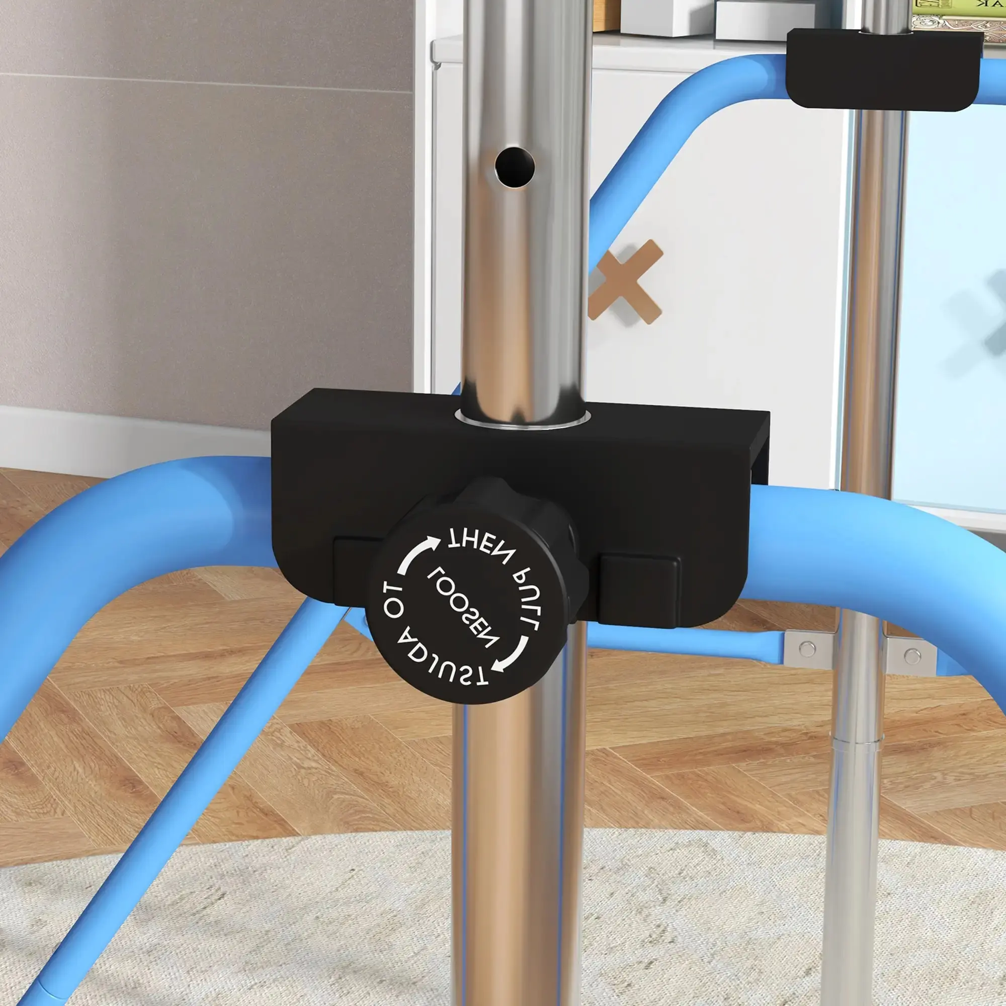 Bara de antrenament cu inele Homcom 340-016V00BU (Blue) - 4