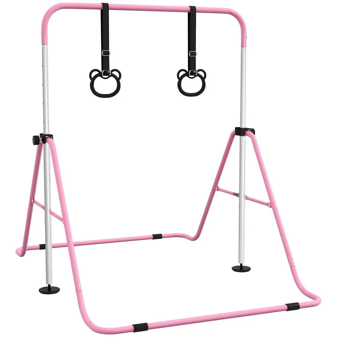 Bara de antrenament cu inele Homcom 340-016V00PK (Pink)