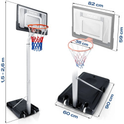 Stand de baschet Neo Sport NS-281 1281 (Silver/Black) Thumb