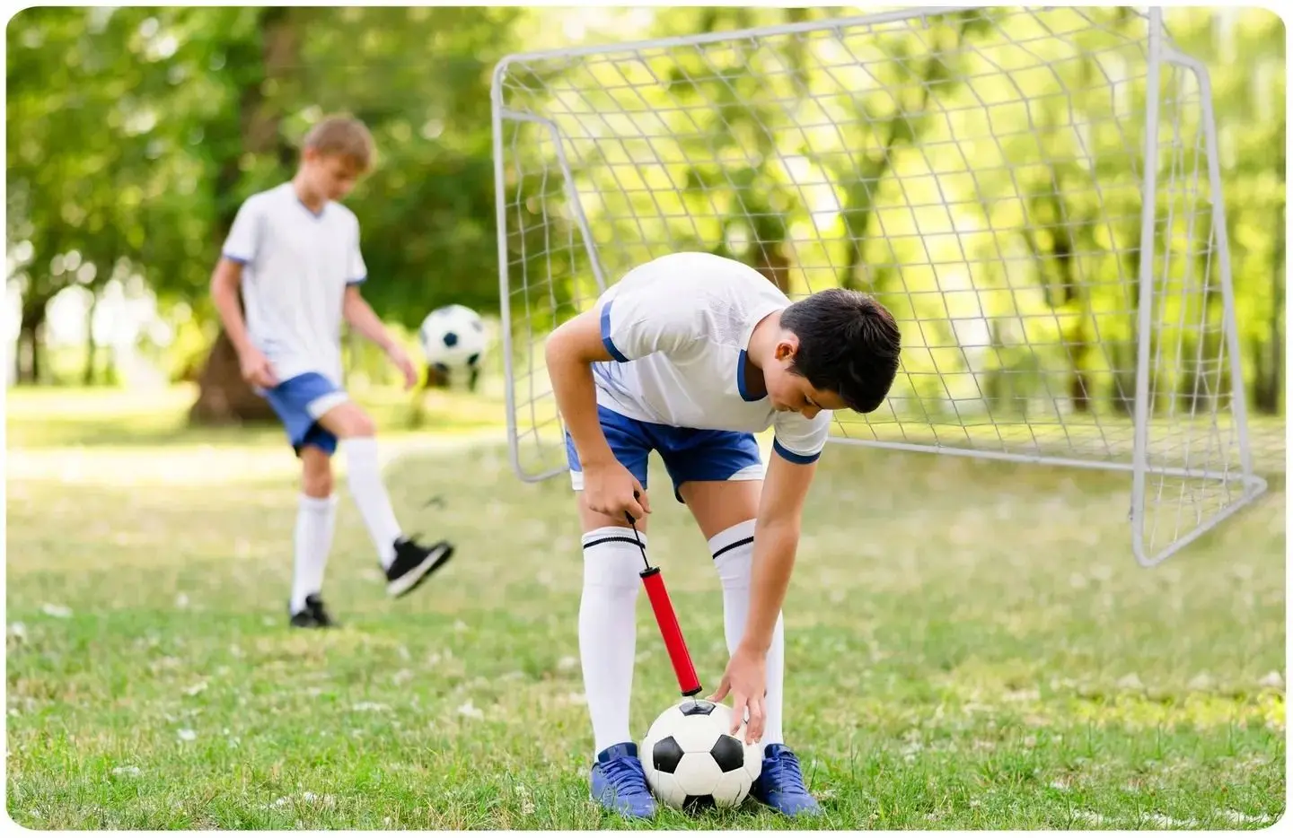 Poarta pentru fotbal Neo Sport 1456 (White)