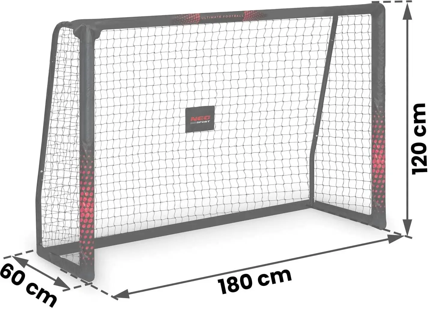 Poarta pentru fotbal Neo Sport NS-463 (Black/Red)