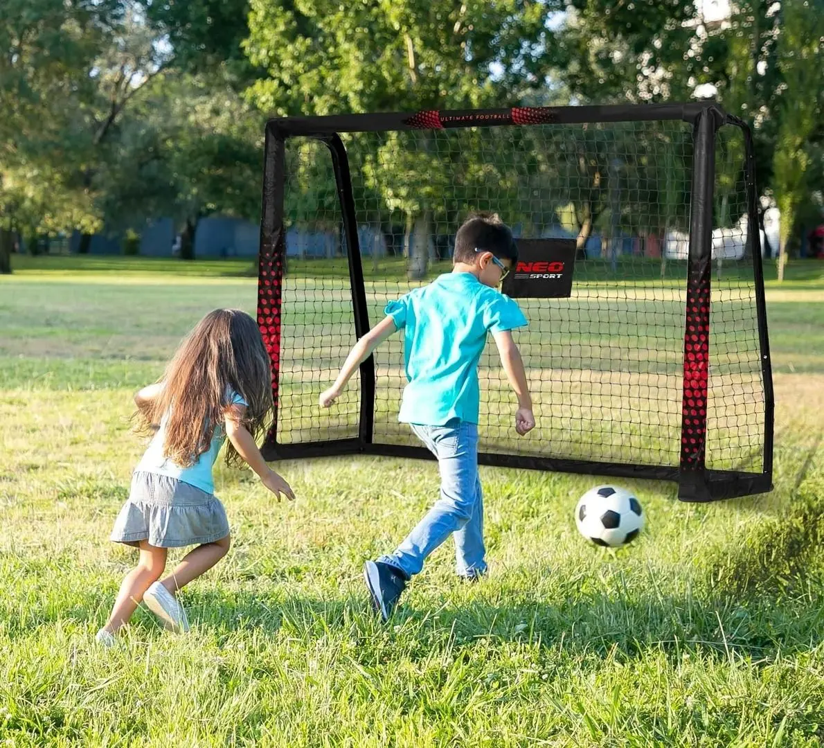 Poarta pentru fotbal Neo Sport NS-463 (Black/Red)