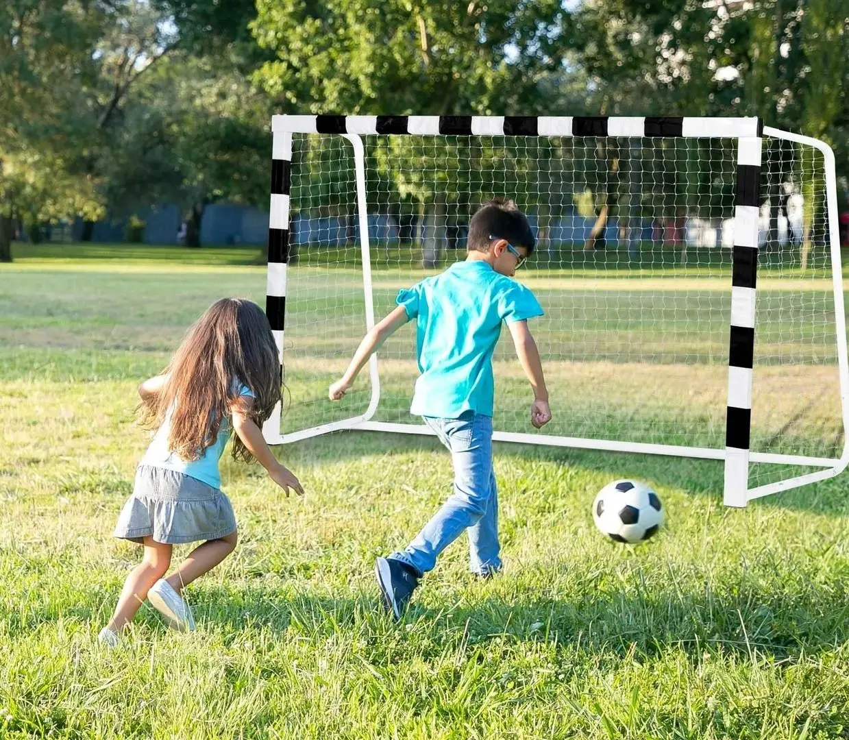 Футбольные ворота Neo Sport NS-464 (Black/White)