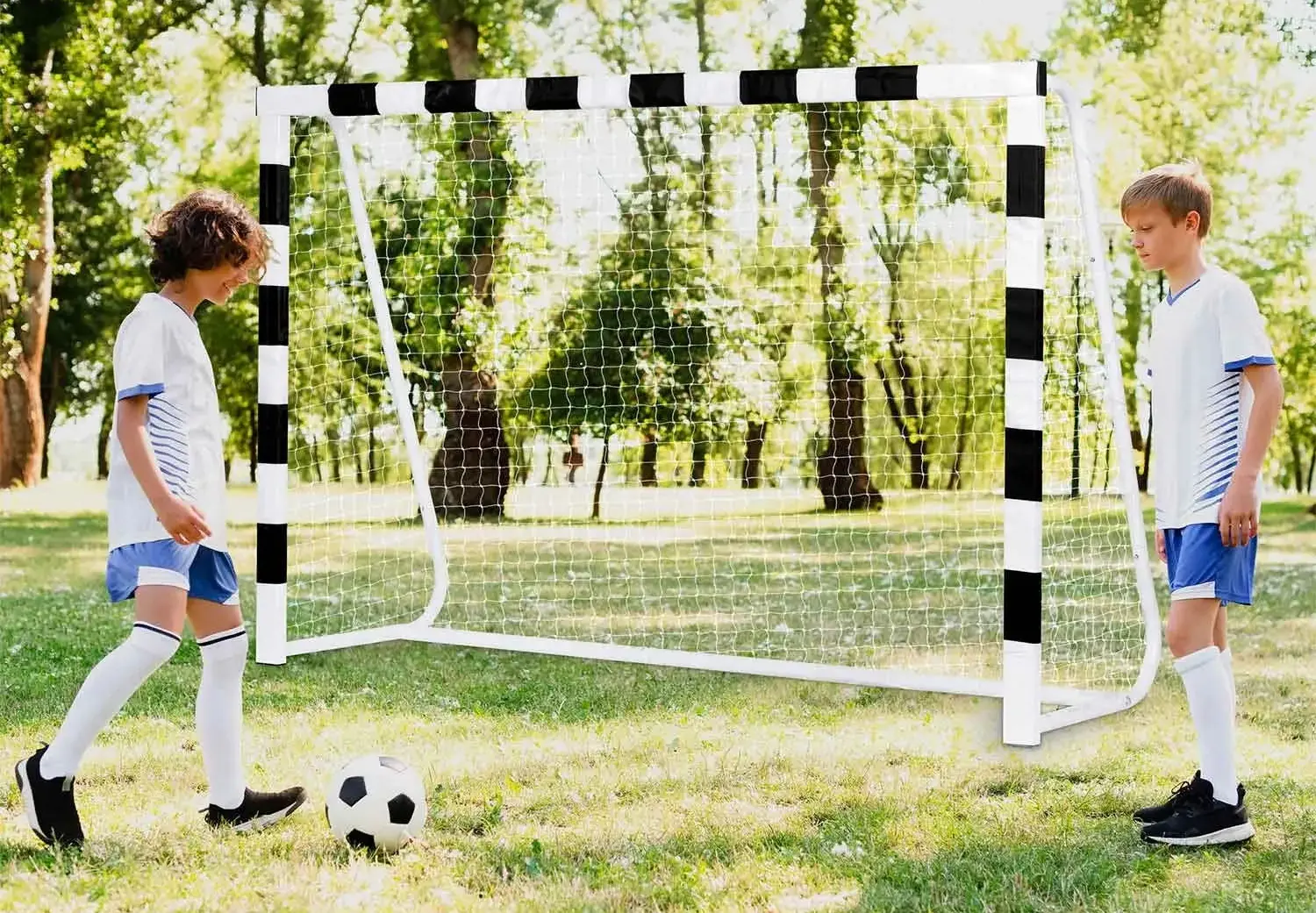 Poarta pentru fotbal Neo Sport NS-465 1495 (Black/White) - 7