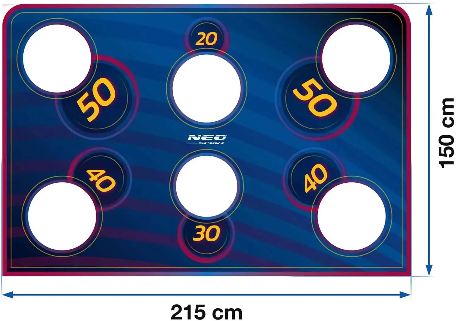 Tinta pentru poarta de fotbal Neo Sport 1475 (Blue) - 2