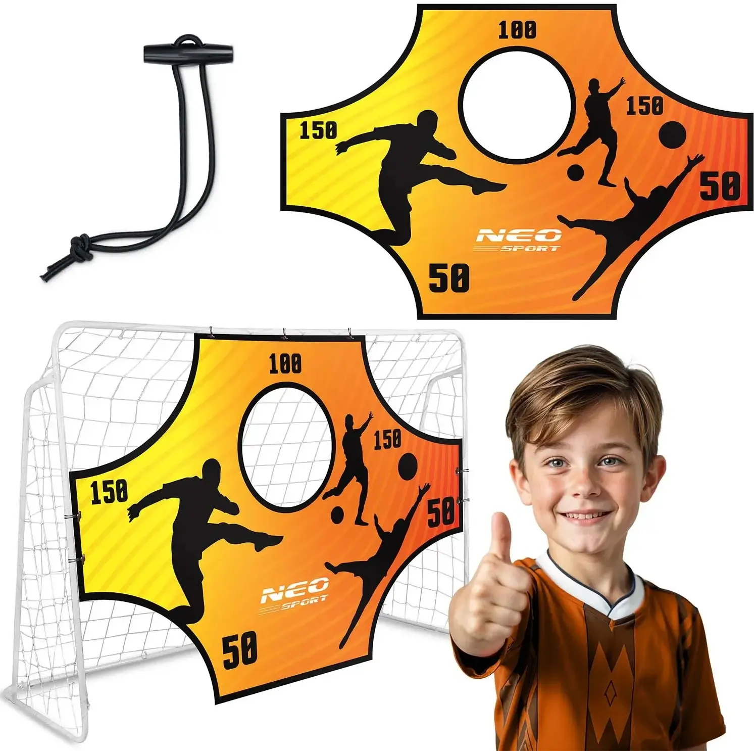 Прицельный коврик для футбольных ворот Neo Sport 1477 (Orange) - 8