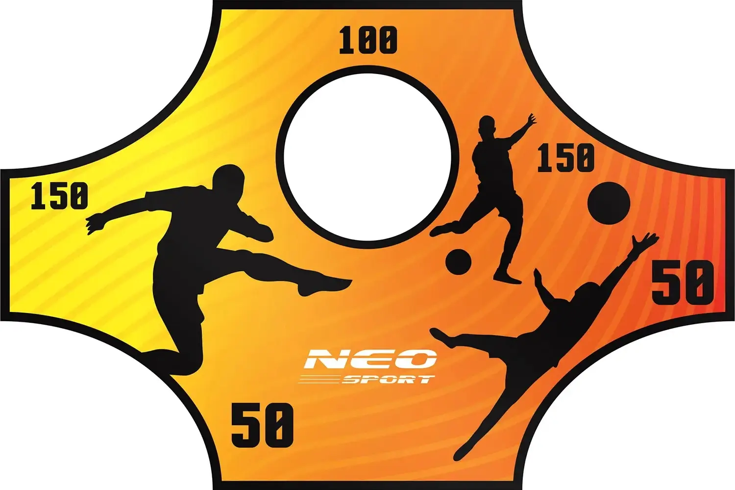 Прицельный коврик для футбольных ворот Neo Sport 1477 (Orange)