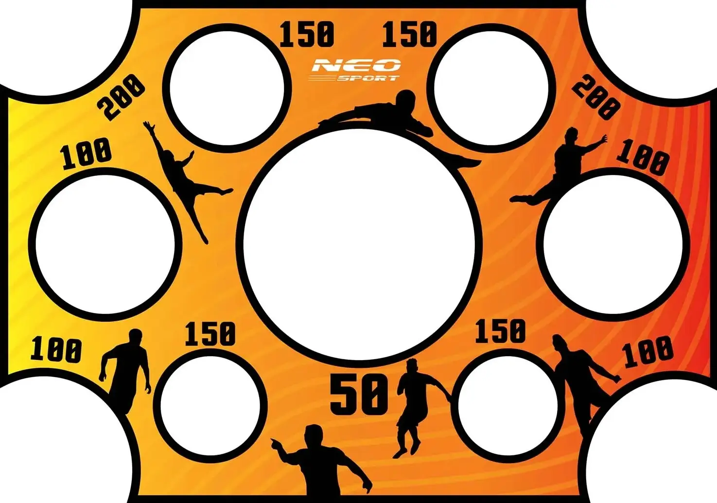 Tinta pentru poarta de fotbal Neo Sport 1478 (Orange)