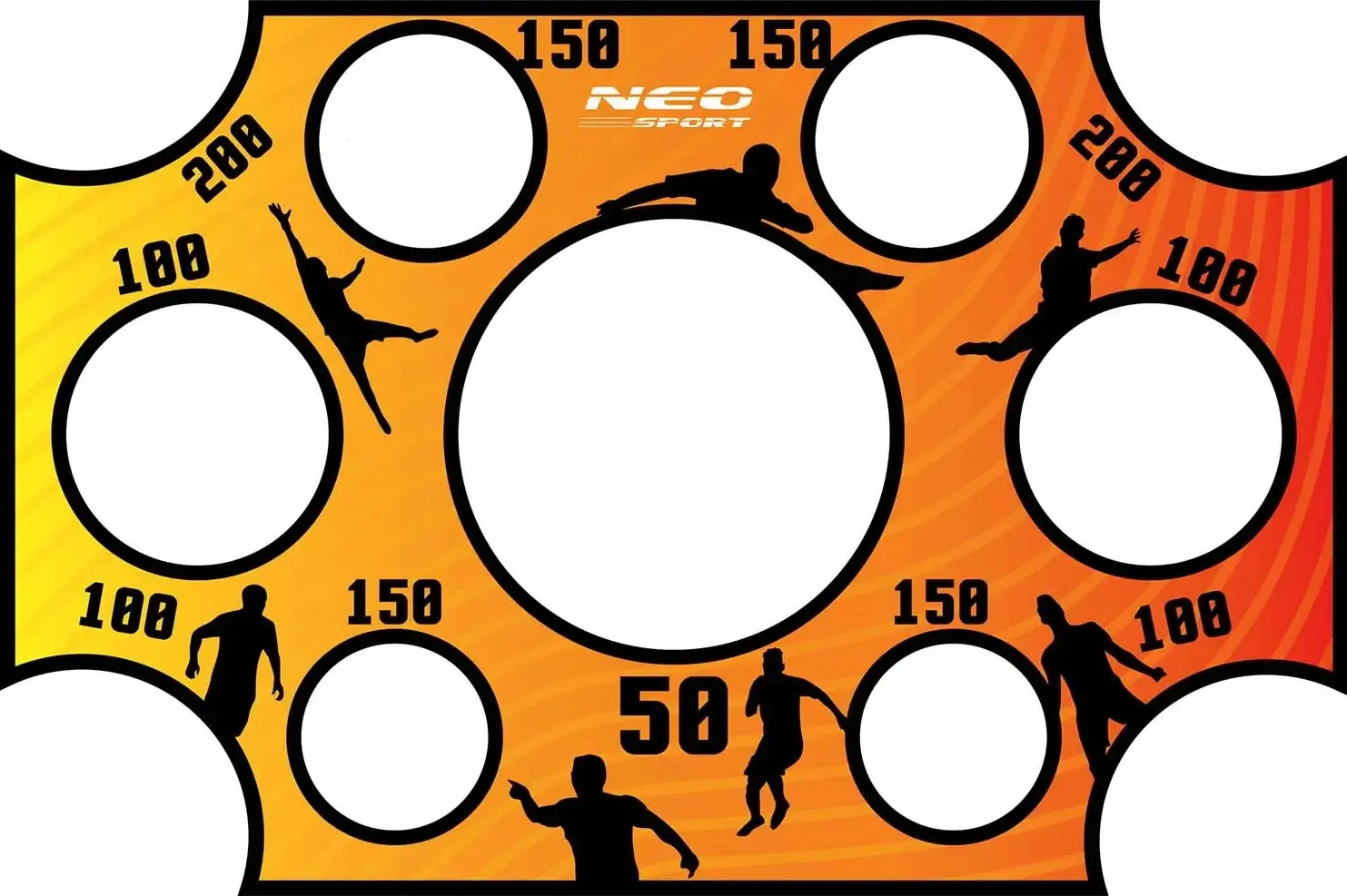 Tinta pentru poarta de fotbal Neo Sport 1479 (Orange)