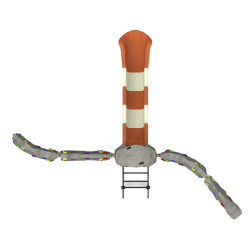 Perete de catarare cu tobogan PlayPark DS-09 (Grey) Thumb