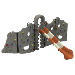 Скалодром с горкой PlayPark DS-09 (Grey)