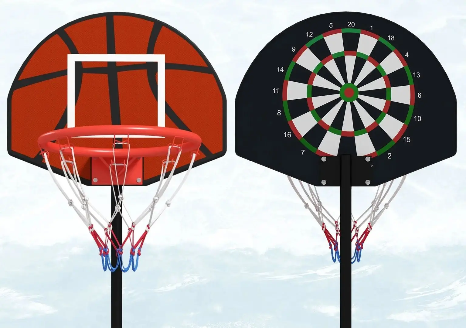 Баскетбольная стойка SportNow A61-054V00BK (Black/Brown) - 4