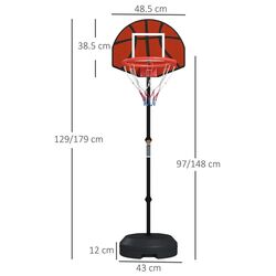 Баскетбольная стойка SportNow A61-054V00BK (Black/Brown) Thumb