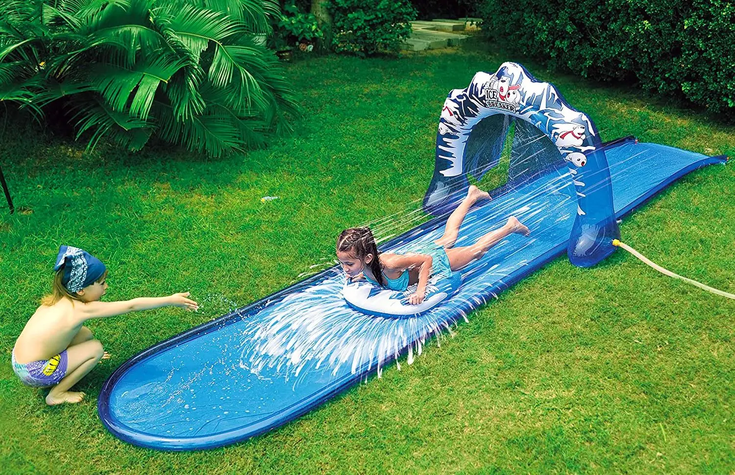 Надувная водная горка SunClub Ice Breaker 500x95cm (Blue)