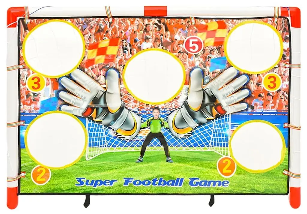 Футбольные ворота с мишенью VidaXL 80344 Set (White/Red)