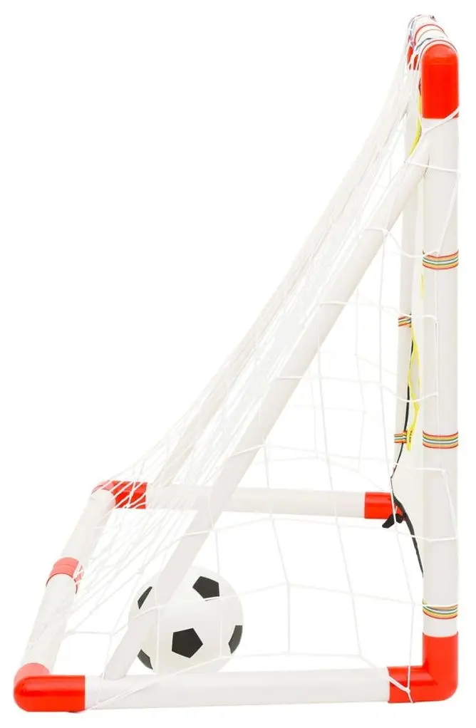 Футбольные ворота с мишенью VidaXL 80344 Set (White/Red)