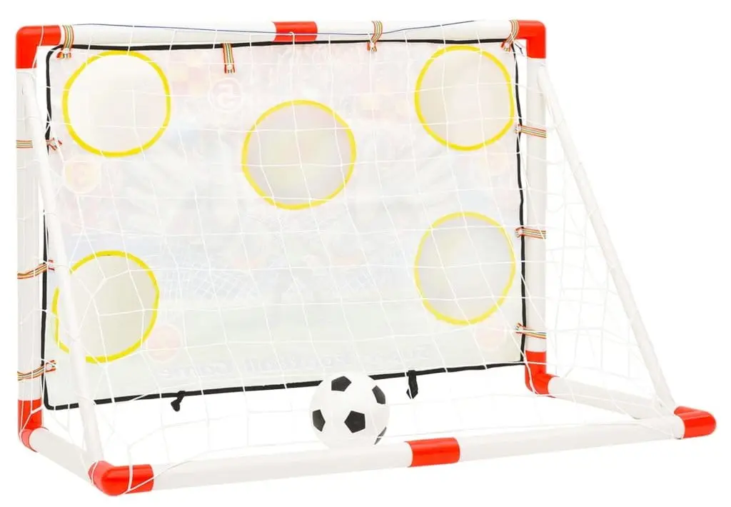 Футбольные ворота с мишенью VidaXL 80344 Set (White/Red)