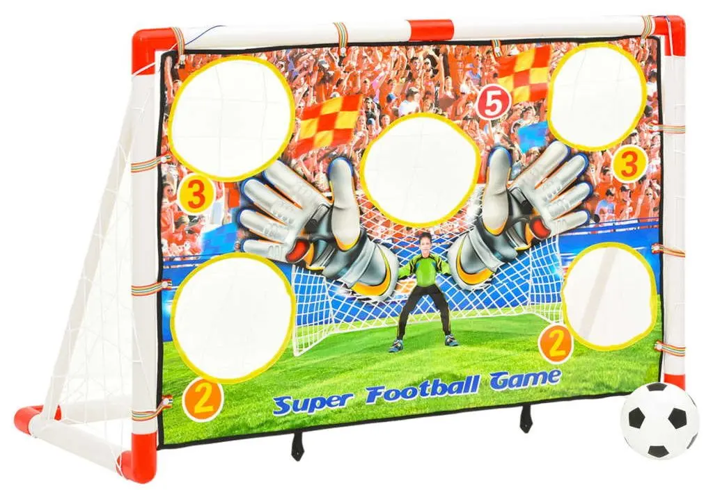 Футбольные ворота с мишенью VidaXL 80344 Set (White/Red)