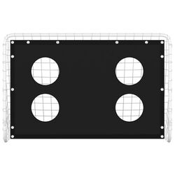 Футбольные ворота с мишенью VidaXL 93376 (White/Black) Thumb