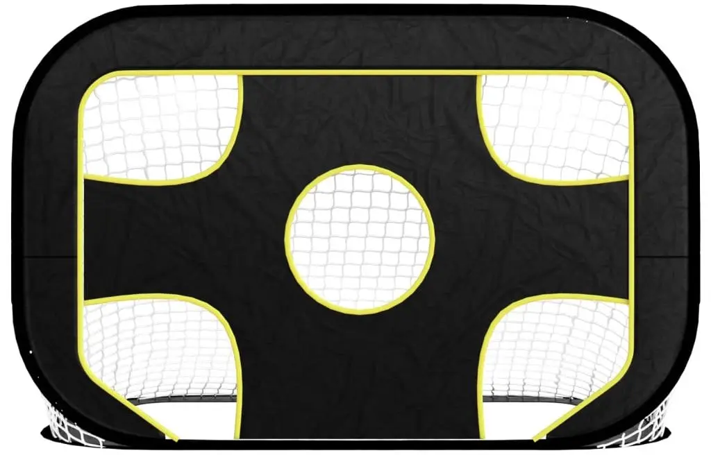 Футбольные ворота с мишенью VidaXL 93761 (Black/Yellow)