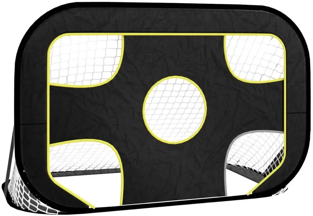 Футбольные ворота с мишенью VidaXL 93761 (Black/Yellow)