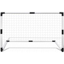 Набор футбольных ворот VidaXL 90571 (White/Black) Thumb