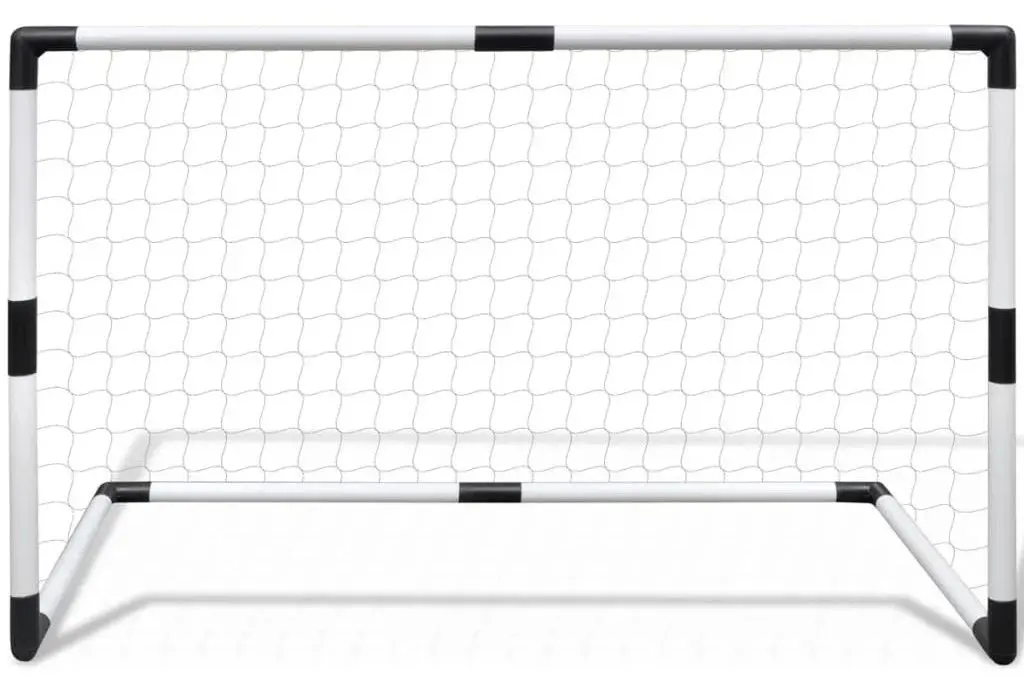 Набор футбольных ворот VidaXL 90571 (White/Black)