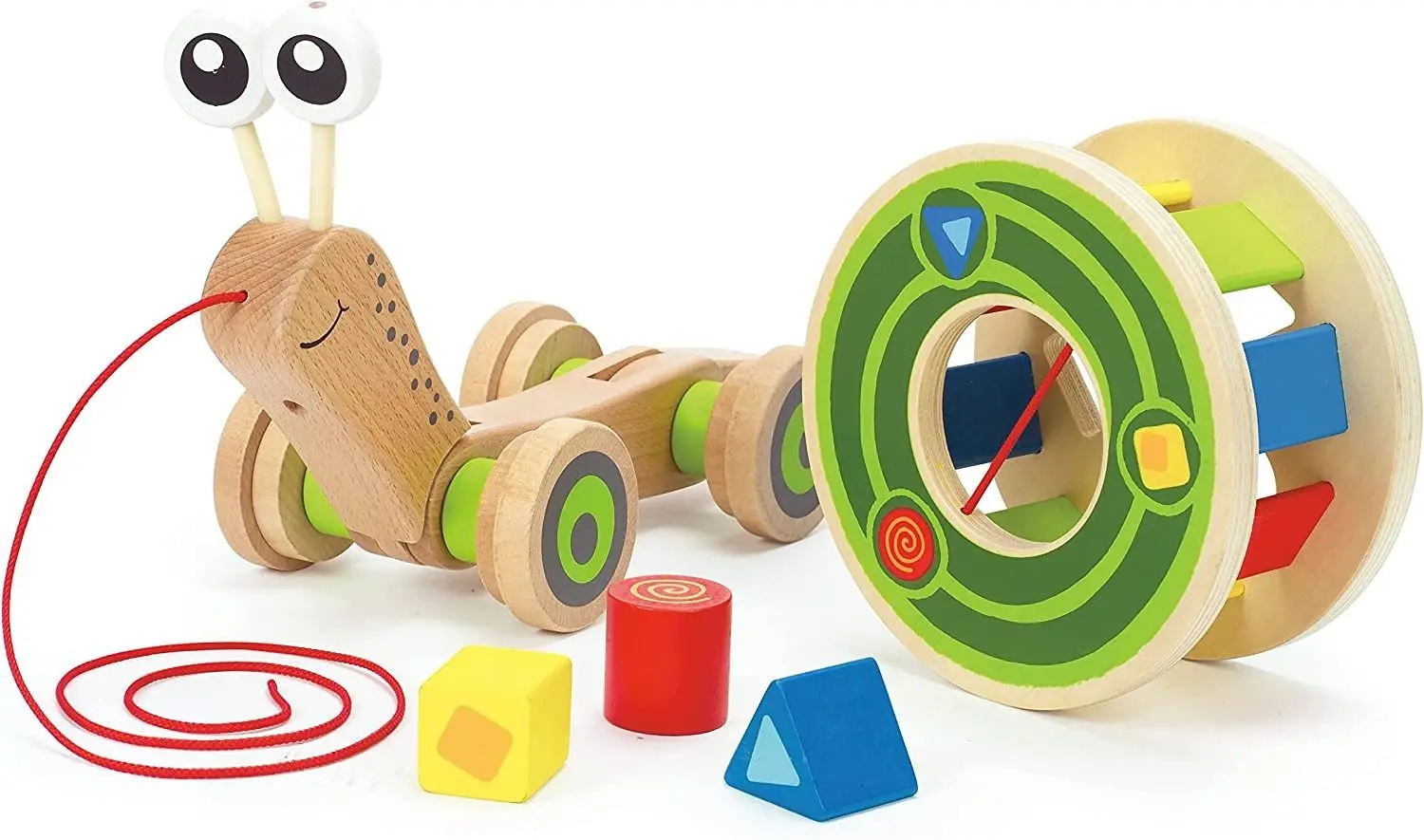 Sortator Hape Snail E0349 (Wood/Green) - 2