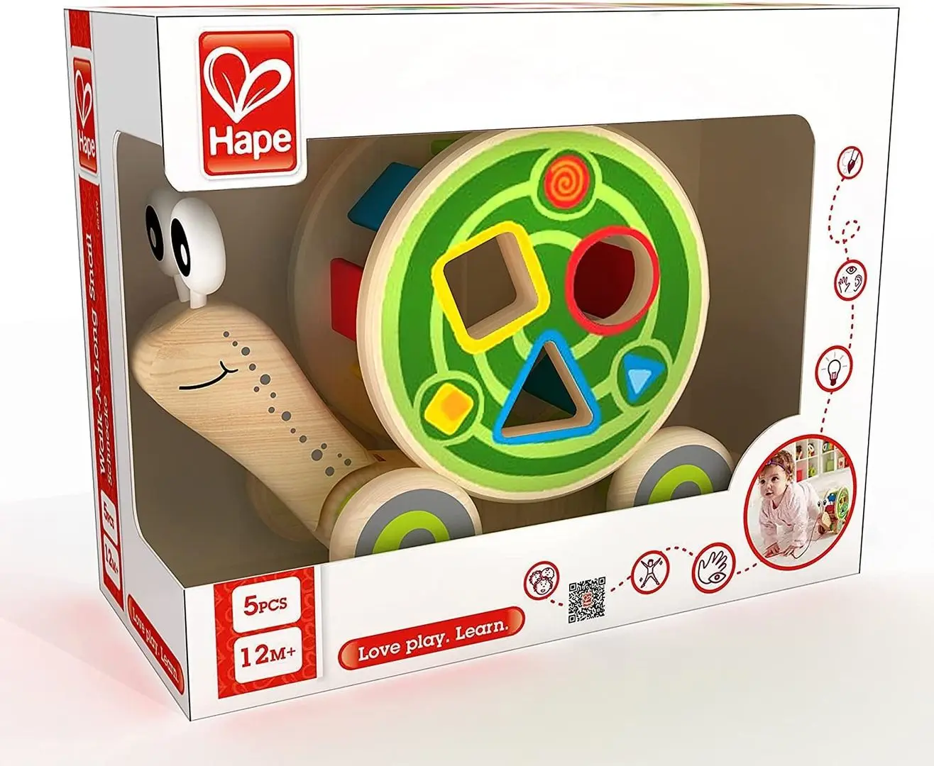 Sortator Hape Snail E0349 (Wood/Green) - 5