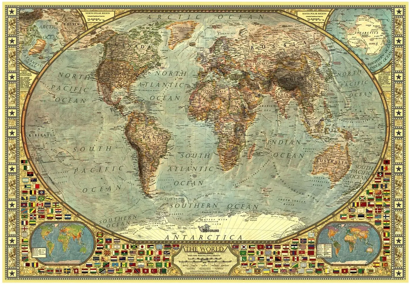 Пазлы Anatolian World Map