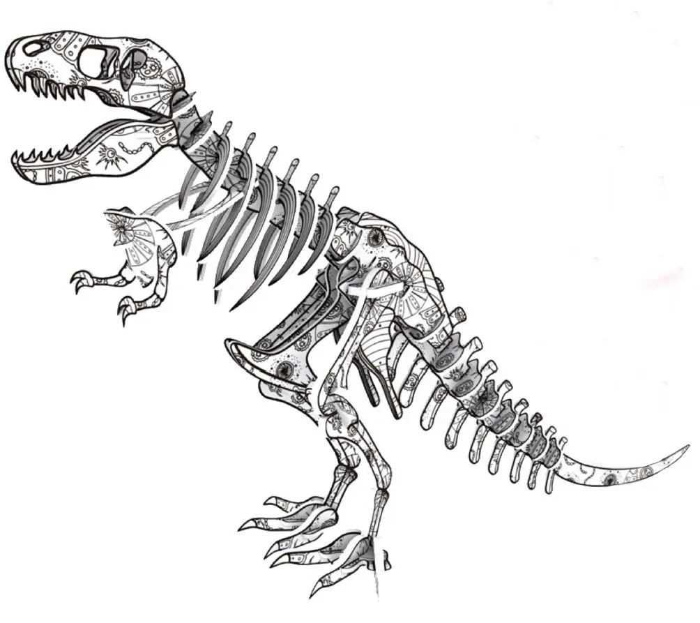 Книга с пазлами и раскраской Eureka Dinosaurs 470007