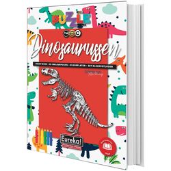 Книга с пазлами и раскраской Eureka Dinosaurs 470007