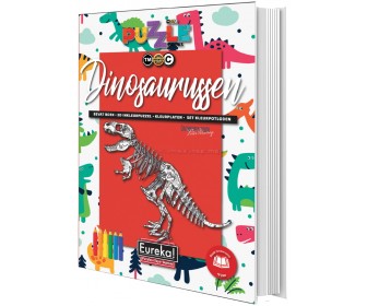 Carte de colorat+puzzleEureka Dinosaurs 470007