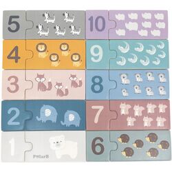 Puzzle Viga Toys PolarB Number Puzzles (Multicolor) Thumb