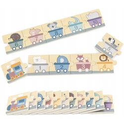 Puzzle Viga Toys PolarB Number Puzzles (Multicolor) Thumb