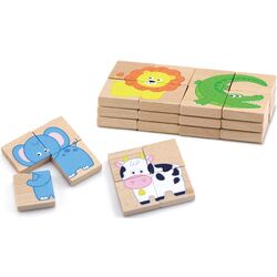 Puzzle Viga Magnetic Puzzle Block Animals 50722 Thumb