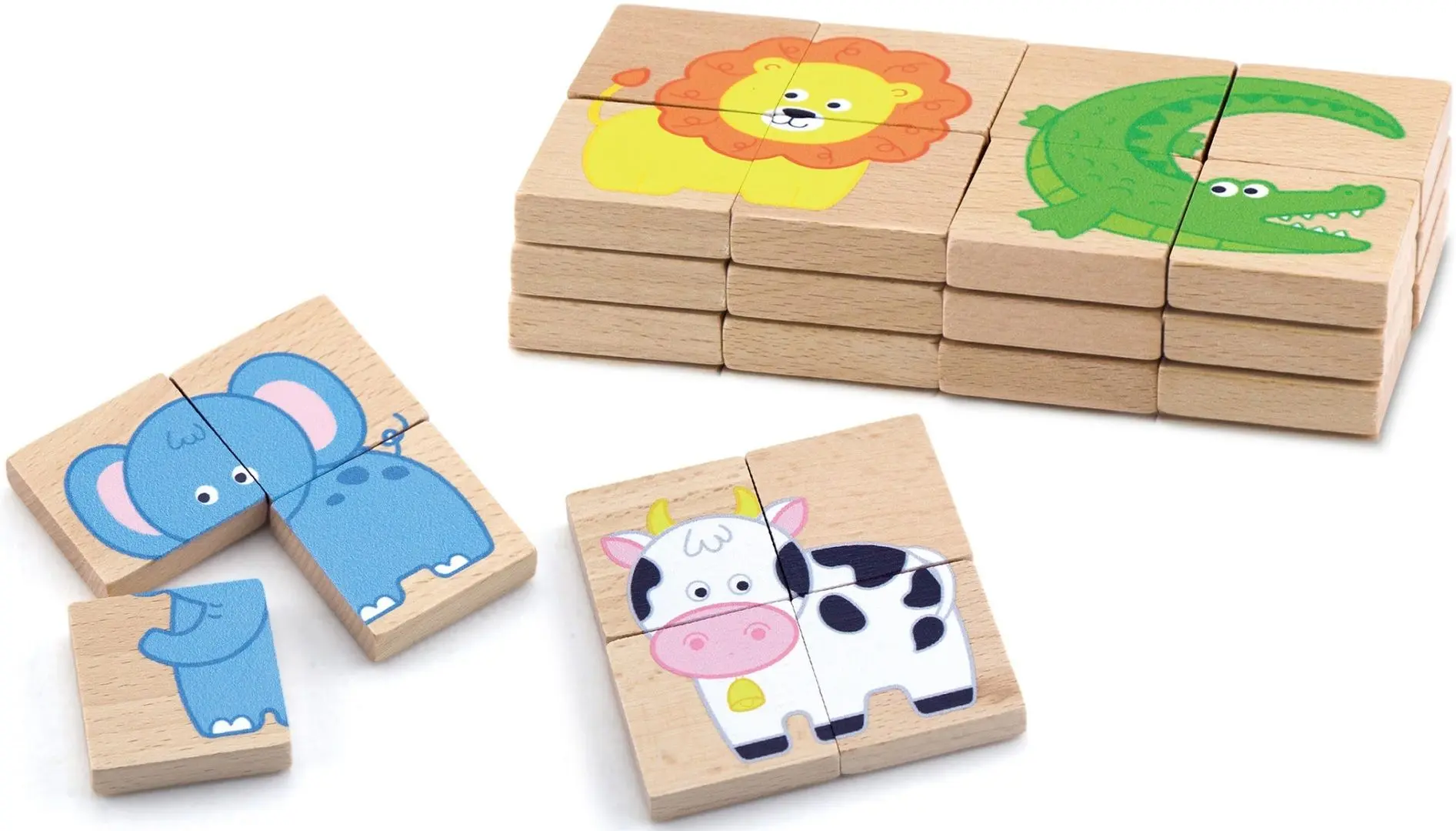 Puzzle Viga Magnetic Puzzle Block Animals 50722
