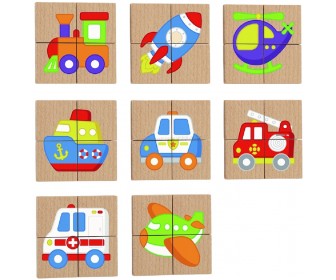 Puzzle Viga Magnetic Puzzle Block Transport 50723