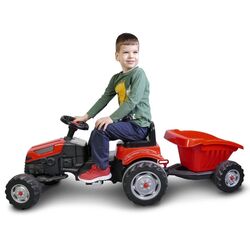 Tractor cu pedale si remorca Artyk 073168 (Red/Black) Thumb
