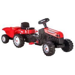 Tractor cu pedale si remorca Artyk 073168 (Red/Black)