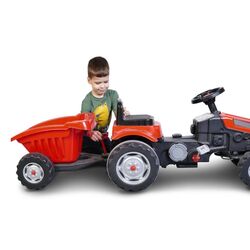 Tractor cu pedale si remorca Artyk 073168 (Red/Black) Thumb