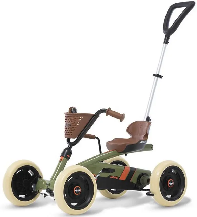 Carting cu pedale 2in1 Berg Buzzy Retro (Green/Beige)