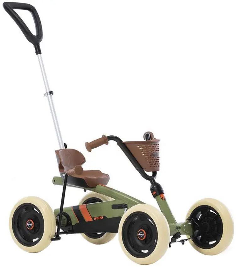 Carting cu pedale 2in1 Berg Buzzy Retro (Green/Beige)