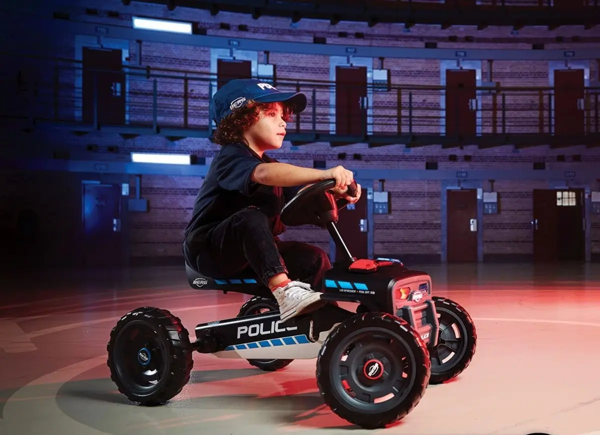 Carting cu pedale Berg Buzzy Police (Black)