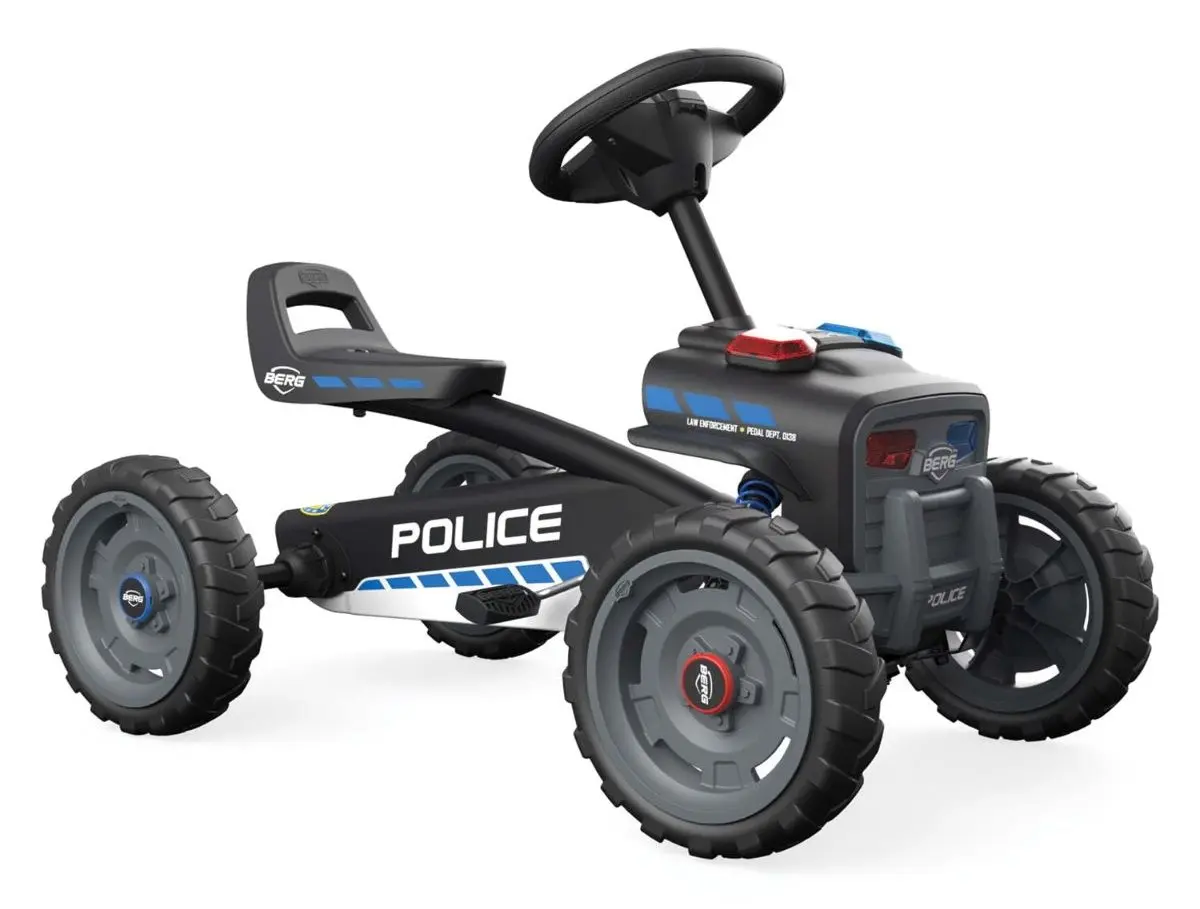 Carting cu pedale Berg Buzzy Police (Black)
