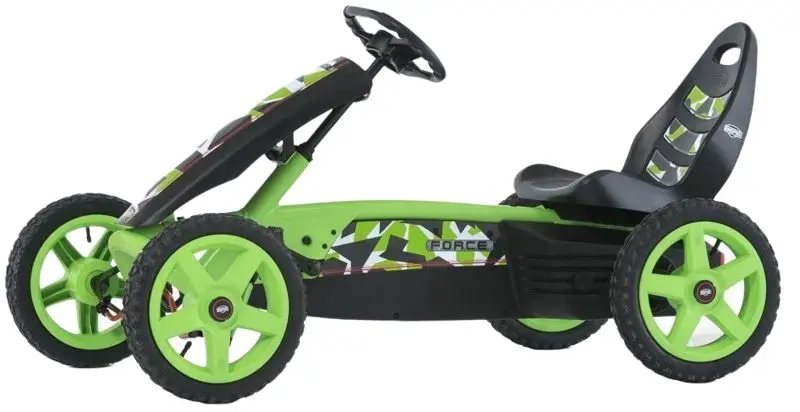 Carting cu pedale Berg Rally Force (Black/Green)