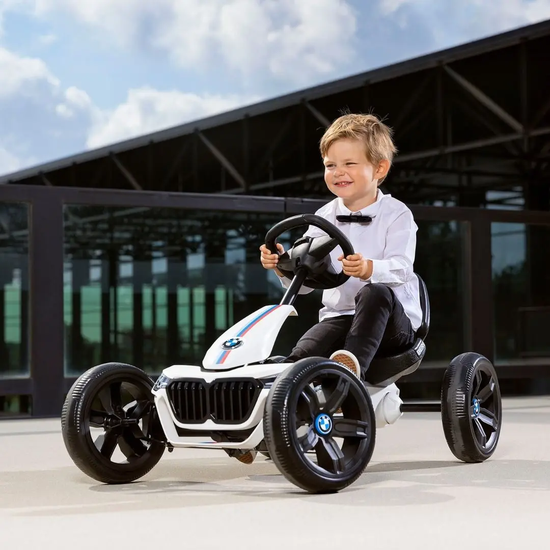 Carting cu pedale Berg Reppy BMW (White/Black)