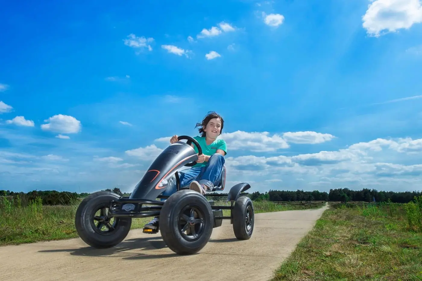 Carting cu pedale Berg XXL (Black)