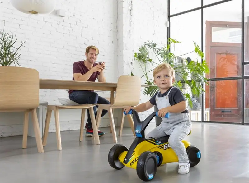 Masina cu pedale 2in1 Berg GO 2 SparX (Yellow/Black)